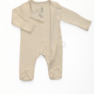 cream long sleeve footie